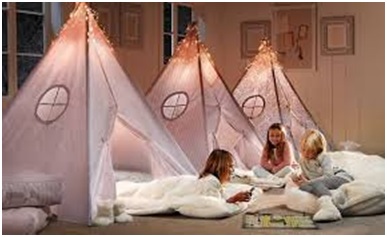sleepover tents, where to host a sleepover party